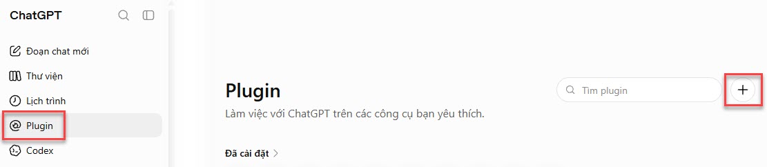 Sidebar Plugin → dấu +
